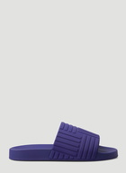 Embossed Rubber Slides in Purple