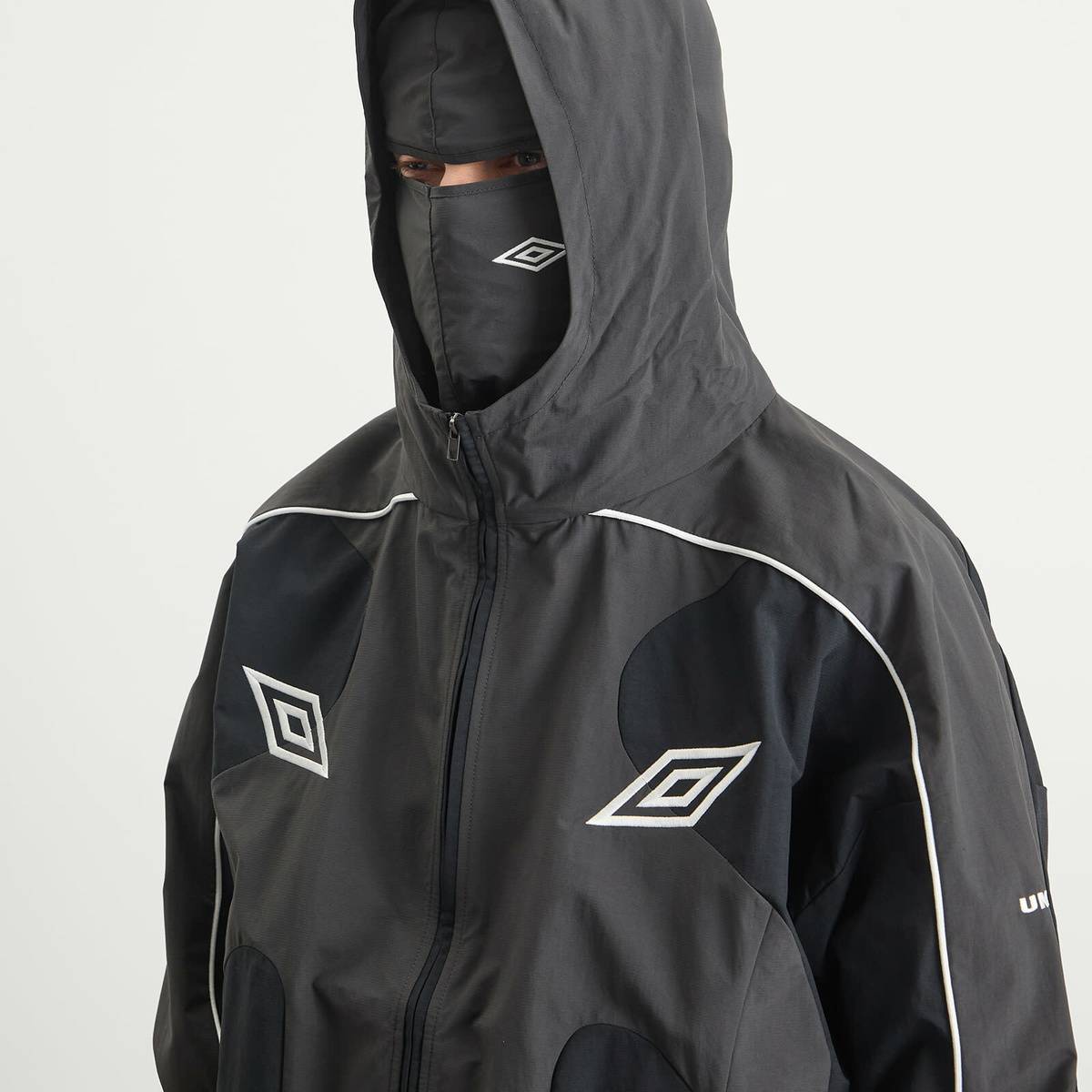 Umbro by Slam Jam Men's Guarding Masked Tracksuit Top in Black