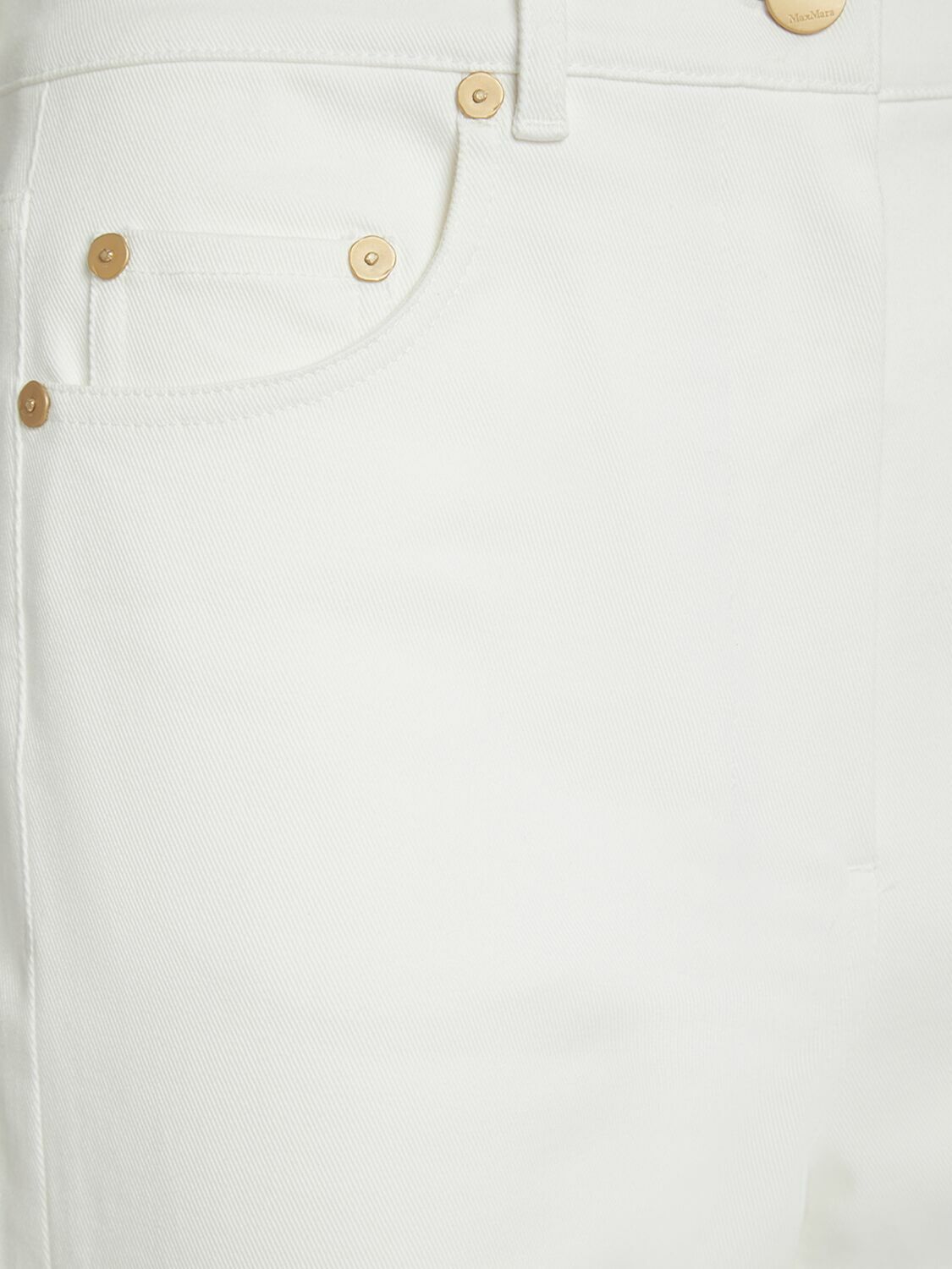 【S Max Mara】 Cervia cropped mid-rise wide-leg jeans Cervia cropped mid-rise wide-leg jeans in white - S Max Mara