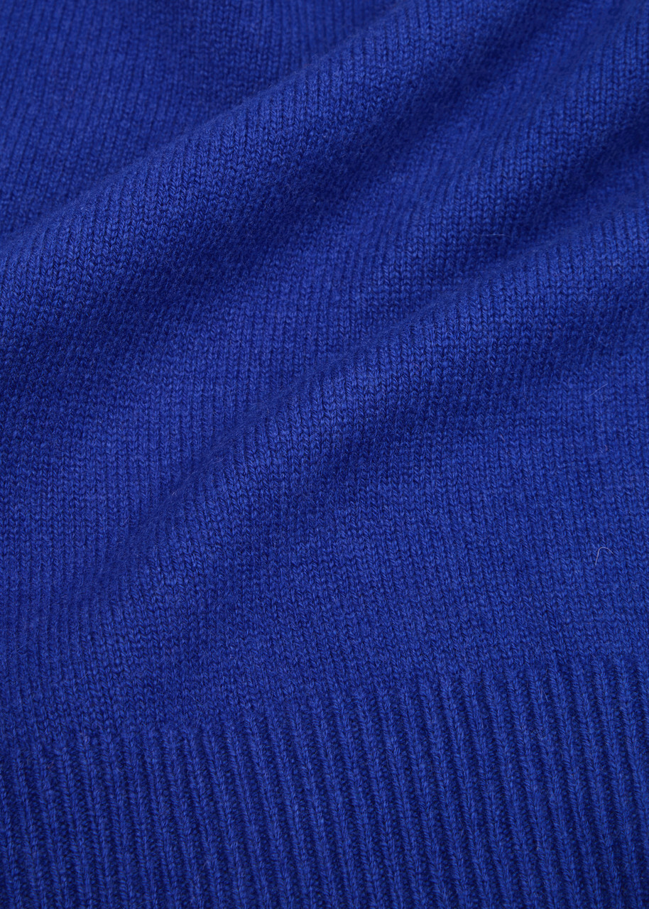 Extreme Cashmere N°235 Hike Half-zip Cashmere-blend Jumper - Blue - One Size