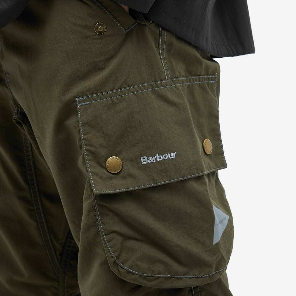 Barbour x and wander Splits Pant in Olive Barbour