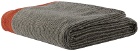 Cleverly Laundry Grey & Red Large Towel