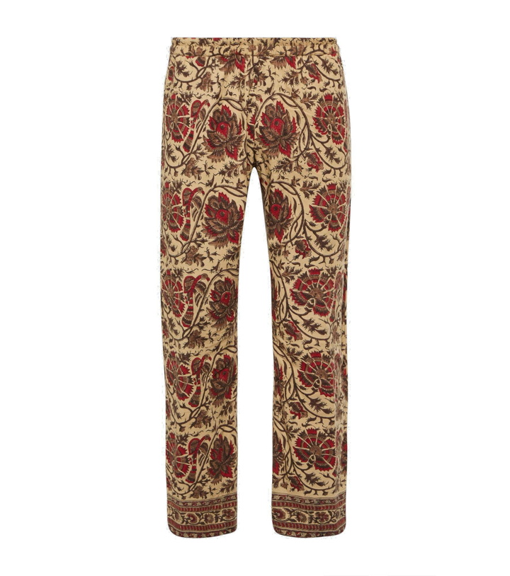 Photo: Dries Van Noten - Printed cotton straight pants