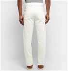 A.P.C. - Ribbed Stretch-Cotton Jeans - Cream