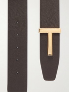 TOM FORD - 4cm Reversible Full-Grain Leather Belt - Brown