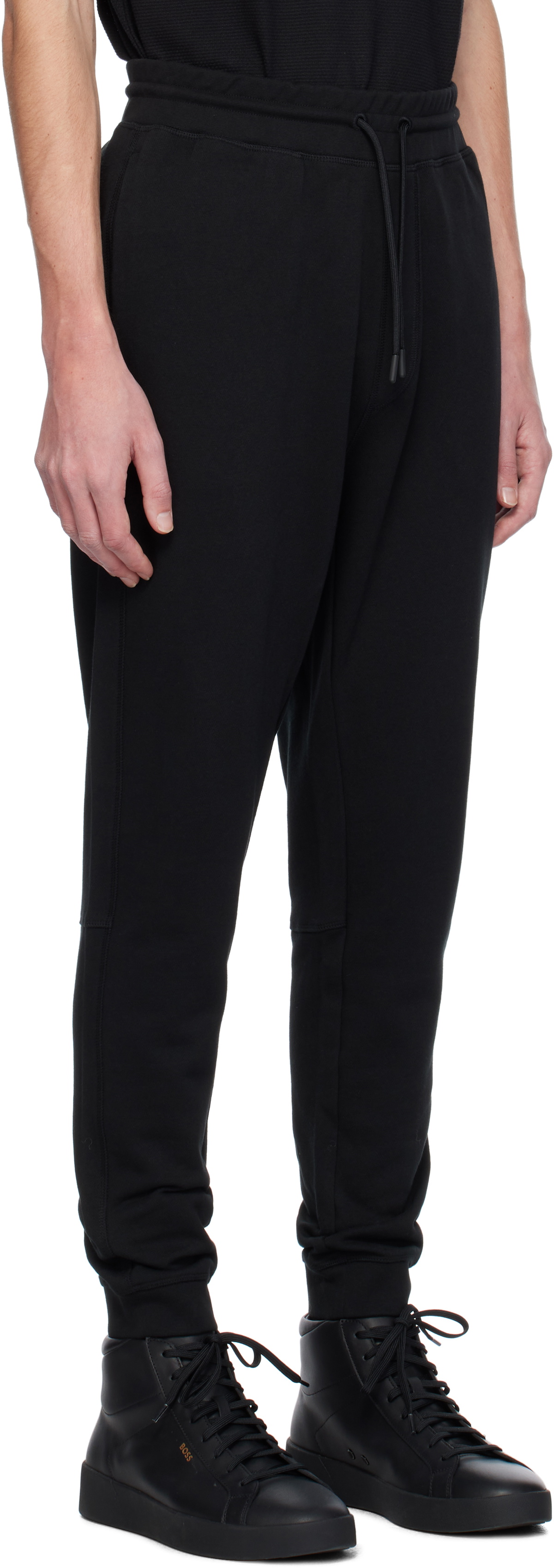BOSS Black Logo Patch Track Pants
