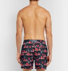 Vilebrequin - Mahina Slim-Fit Mid-Length Printed Swim Shorts - Men - Navy