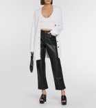 Proenza Schouler White Label cotton and cashmere crop top
