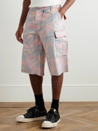 Gallery Dept. - Straight-Leg Camouflage-Print Cotton-Twill Cargo Shorts - Pink