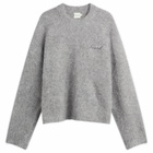 Bound Men's Dexter Cropped Alpaca Jumper in Grey
