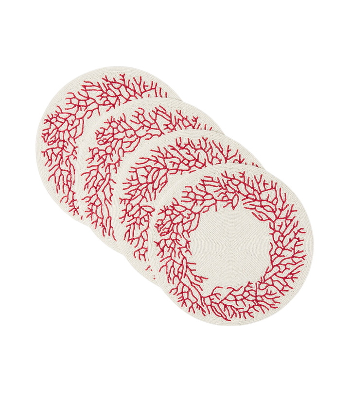 Photo: Les-Ottomans Set of 4 beaded placemats