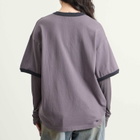 Acne Studios Women's Edra Double College Top in Dark Purple/Black