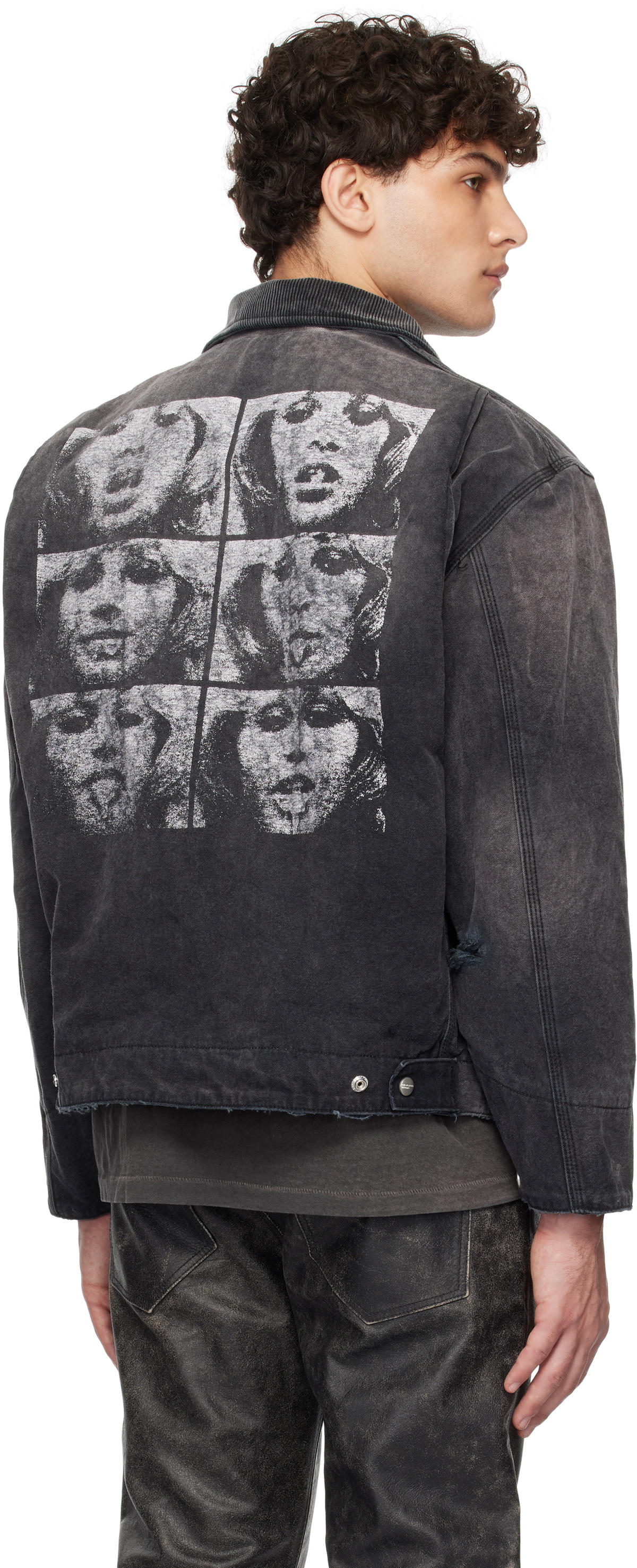 Enfants Riches Déprimés Black Blanket Lined Work Jacket