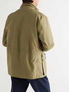 Ermenegildo Zegna - Suede-Trimmed Cotton-Blend Canvas Field Jacket - Brown