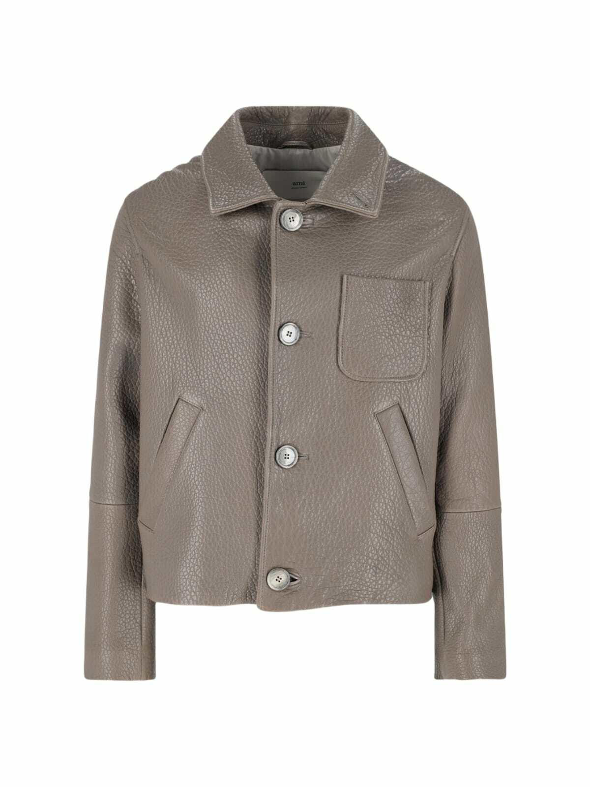 【送料&関税込】Ami Alexandre Mattiussi Beige Wool Coat AMI Alexandre Mattiussi Beige Oversized Two-Buttons Coat AMI