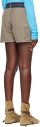 Edward Cuming Gray Half-Moon Swim Shorts