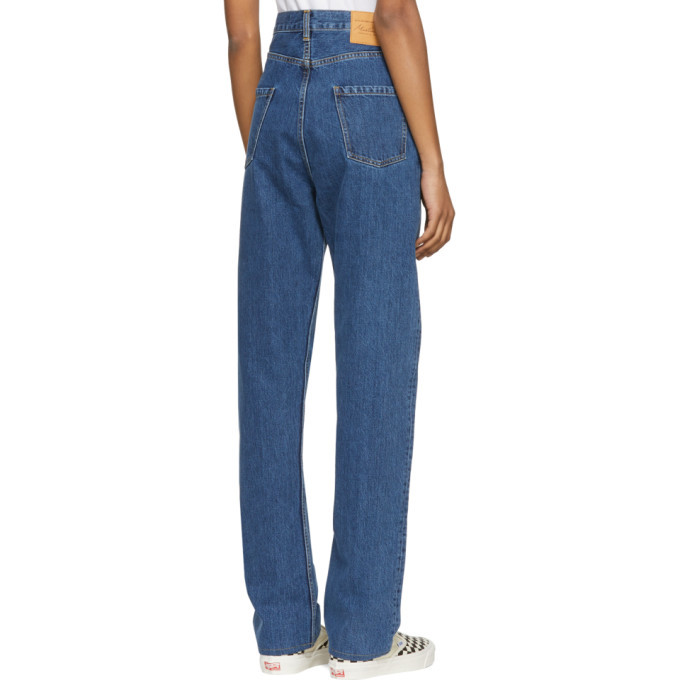 Martine Rose Indigo High-Waisted Jeans Martine Rose