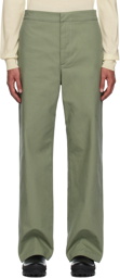 Jil Sander Khaki Four-Pocket Trousers