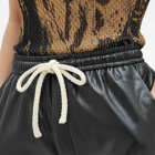 Nanushka Women's Maurine Leather Look Shorts in Black/Creme