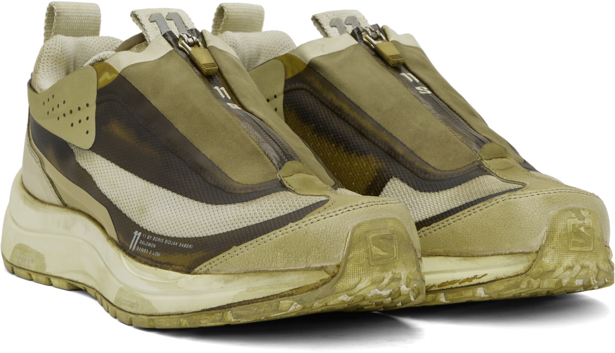 11 by Boris Bidjan Saberi Khaki Salomon Edition Bamba 2 Low V2 Sneakers
