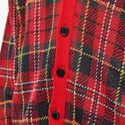 Undercover Men's Cardigan in Red Check