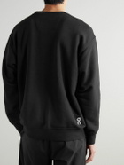 ON - Club Logo-Print Organic Cotton-Blend Jersey Sweatshirt - Black