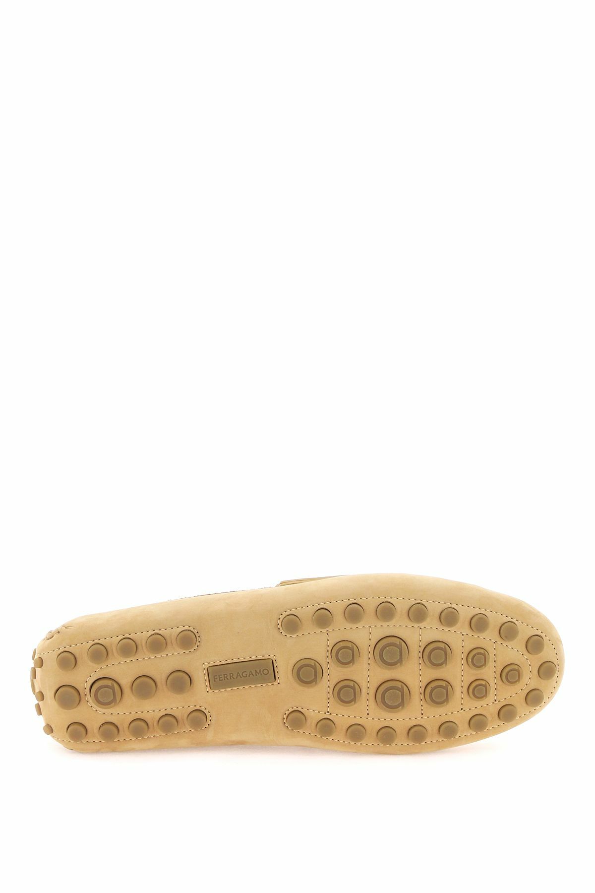 Salvatore Ferragamo Beige Loafers with Metallic Detail Salvatore Ferragamo  main image 2