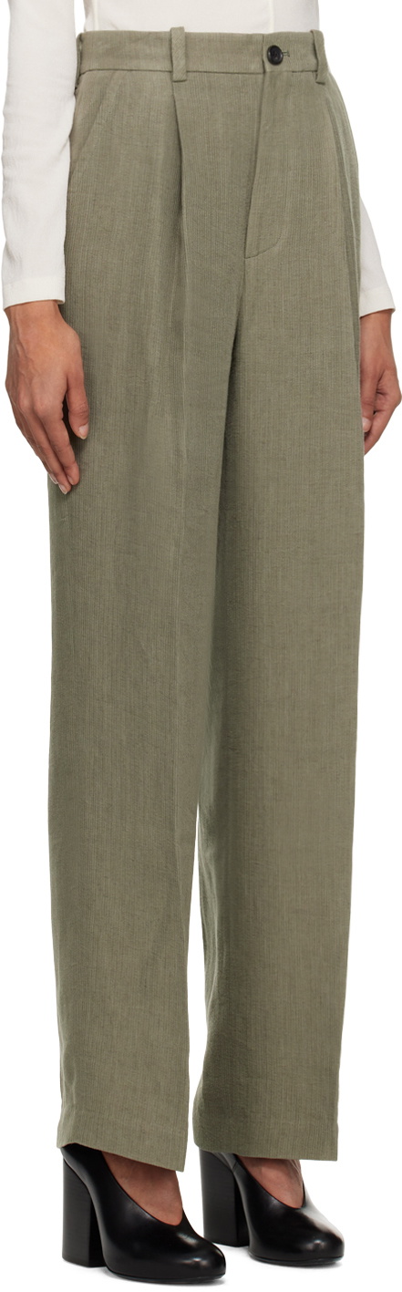 UMBER POSTPAST SSENSE Exclusive Khaki Trousers
