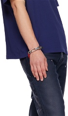 Heron Preston Silver Dip Dye Multichain Bracelet