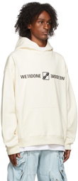 We11done Off-White Patched Mirror Logo Hoodie