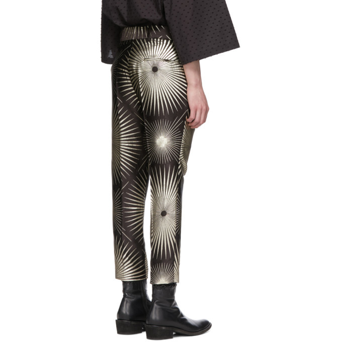 Haider Ackermann Straight Leg Satin Trousers In Grün | ModeSens