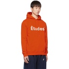 Etudes Orange Logo Klein Hoodie