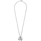Dolce and Gabbana Silver Logo Necklace