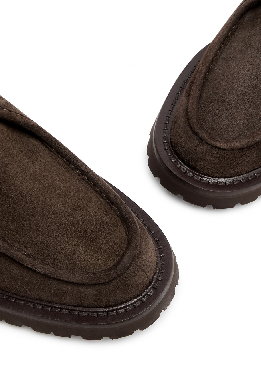 Legres Suede Derby Shoes Brown