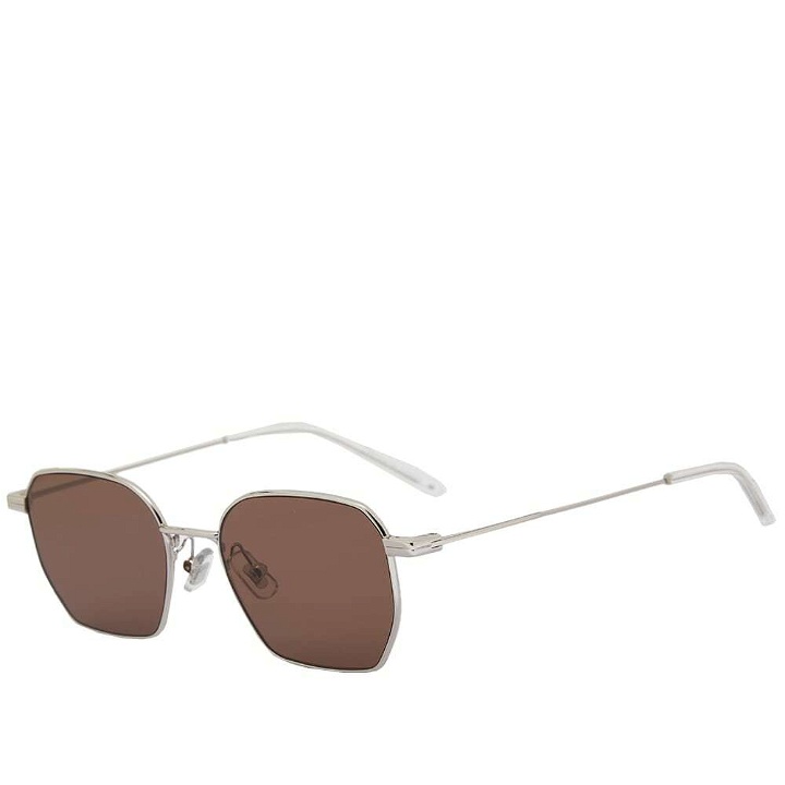 Photo: Gentle Monster Men's Bowly Sunglasses in Silver/Brown