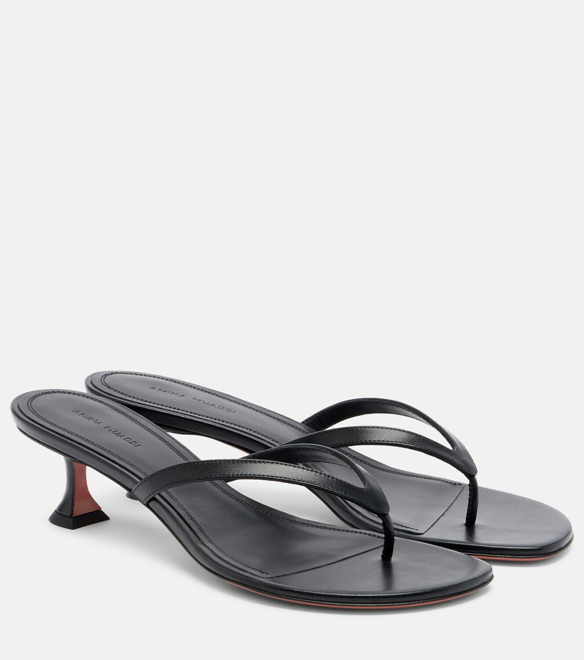 Amina Muaddi Juliette leather thong sandals