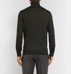 Ermenegildo Zegna - Slim-Fit Cashmere and Silk-Blend Rollneck Sweater - Men - Dark green