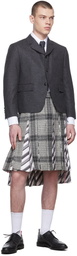 Thom Browne Grey Wool Cropped Sport Blazer