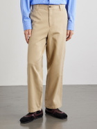 Corridor - Wide-Leg Cotton-Twill Trousers - Neutrals