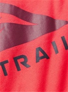 Nike Running - Trail Logo-Print Dri-FIT Cotton-Blend Jersey T-Shirt - Red