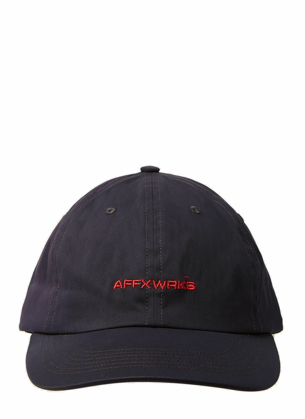 Photo: AFFXWRKS - Logo Embroidery Baseball Cap in Black
