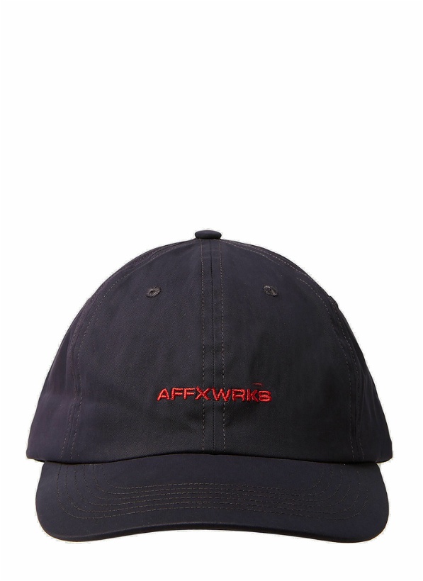 Photo: AFFXWRKS - Logo Embroidery Baseball Cap in Black
