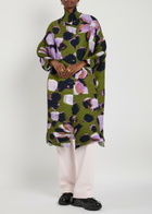 Julia Heuer Johan Plissé Seerksucker Coat - Green - One Size