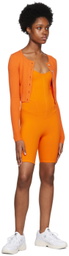 Live the Process Orange Corset Bodysuit