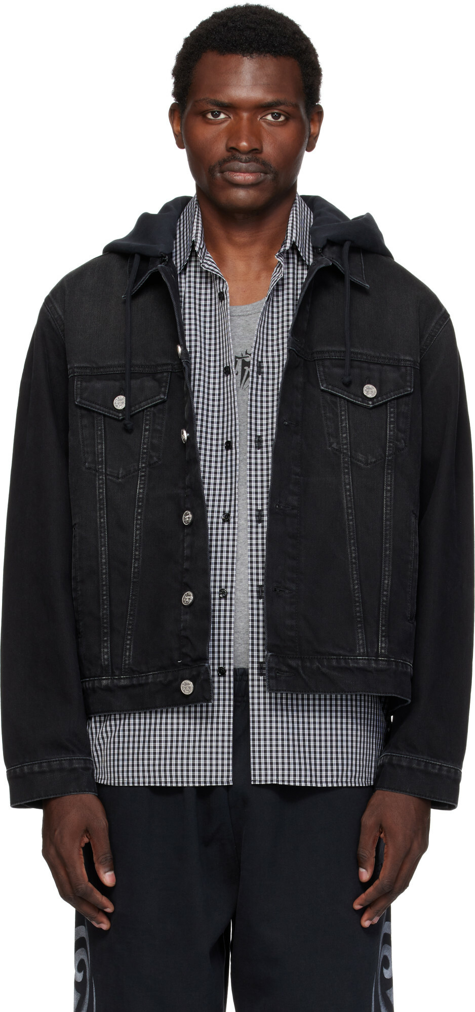 Undercover x Cream Soda Patch Denim Jacket Black Nike x Undercover