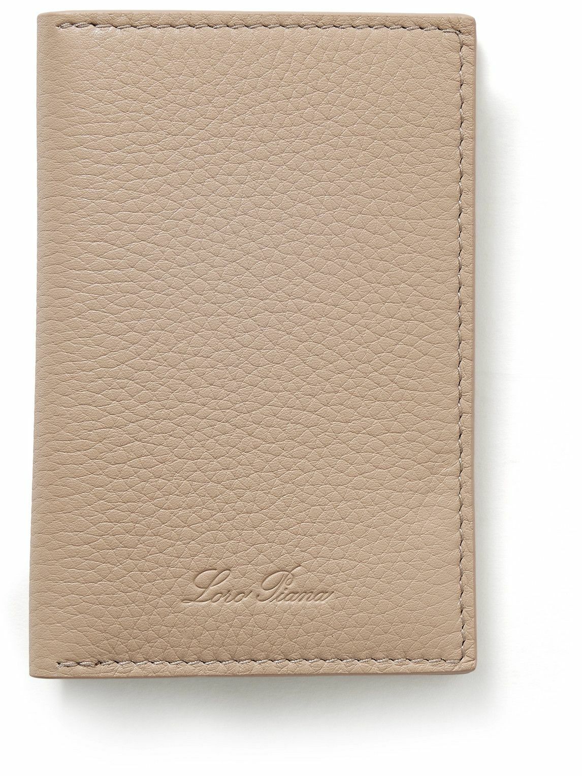 Loro Piana - Logo-Debossed Full-Grain Leather Bifold Cardholder