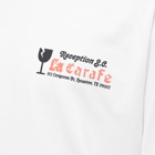 Reception Men's Long Sleeve La Carafe T-Shirt in White