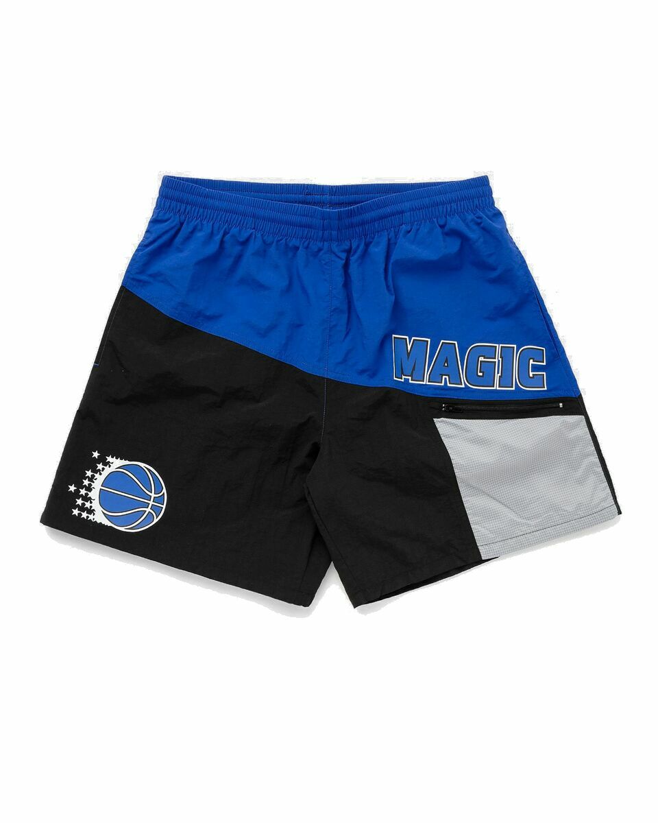 Photo: Mitchell & Ness Nba Nylon Utility Short Orlando Magic Black/Blue - Mens - Sport & Team Shorts
