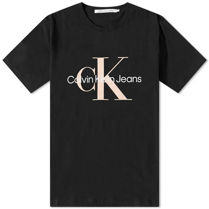 Photo: Calvin Klein Men's Seasonal Monologo T-Shirt in Ck Black