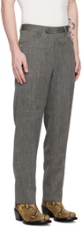 The Letters Black & White Western Trousers